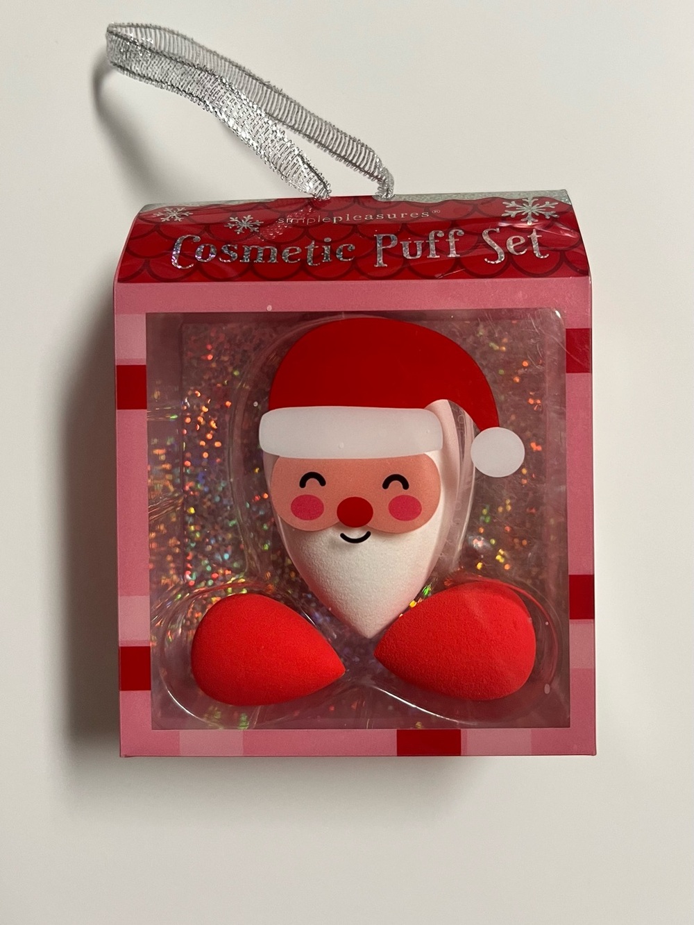 Christmas cosmetic sponge set